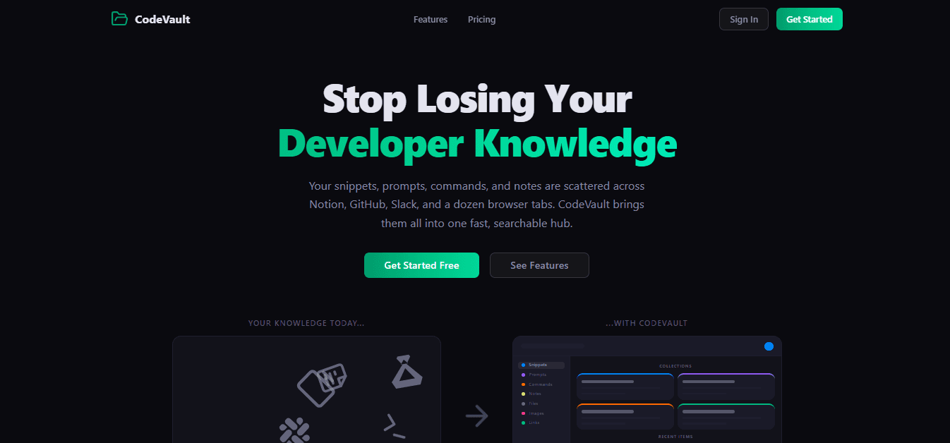 CodeVault screenshot